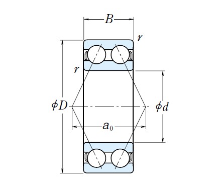 NSK角接触球轴承5215