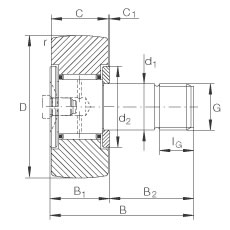 NTN滚轮轴承NUTW207/3AS